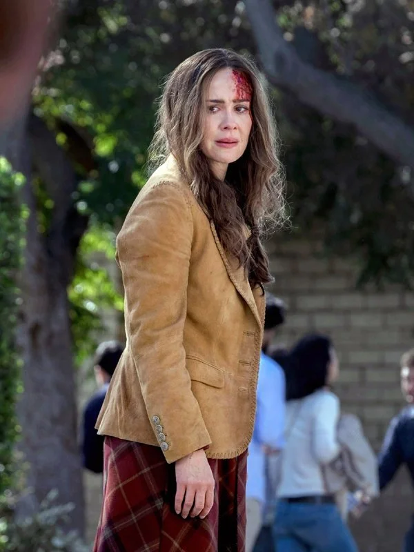 Jessica Bird Box Brown Suede Blazer